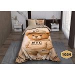 سرویس روتختی طرح سه بعدی دیجیتال یک نفره فالنا کد 1054