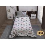 سرویس روتختی طرح سه بعدی دیجیتال یک نفره فالنا کد 1251